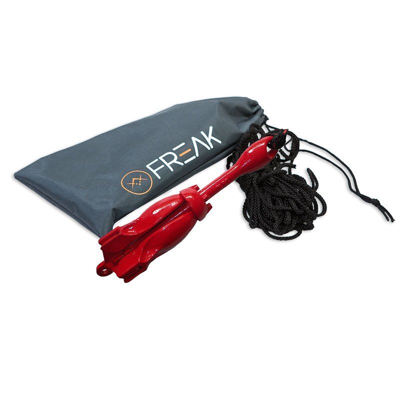 Guajave Foldable Aluminum Anchor Kit with Rope for Canoe Kayak Small Boat 