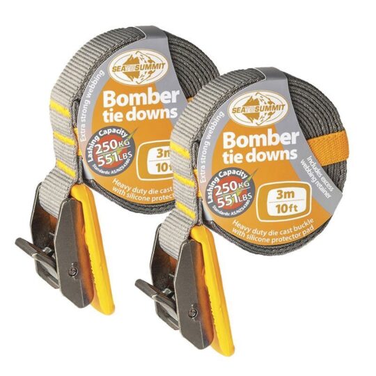 Bomber tie down straps pair 3m - freak sports australia