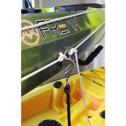 A freak kayak anchor trolley running rig equipped with a running rig for easy transportation.