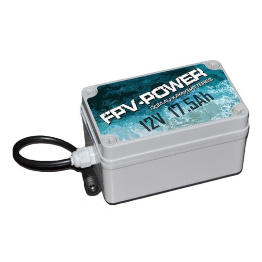 Fpv-power 17. 5ah lithium kayak battery and charger combo
