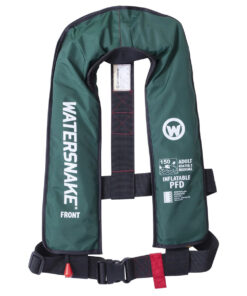 Watersnake manual inflatable pfd level 150 green