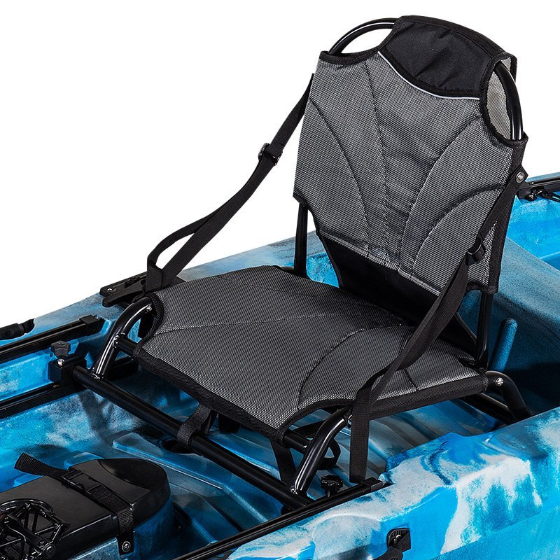 Revolve 10 pedal fishing kayak elite x seat close up | freak sports australia