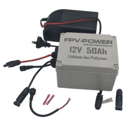 FPV-POWER 50Ah Kayak Lithium Battery And Charger Combo