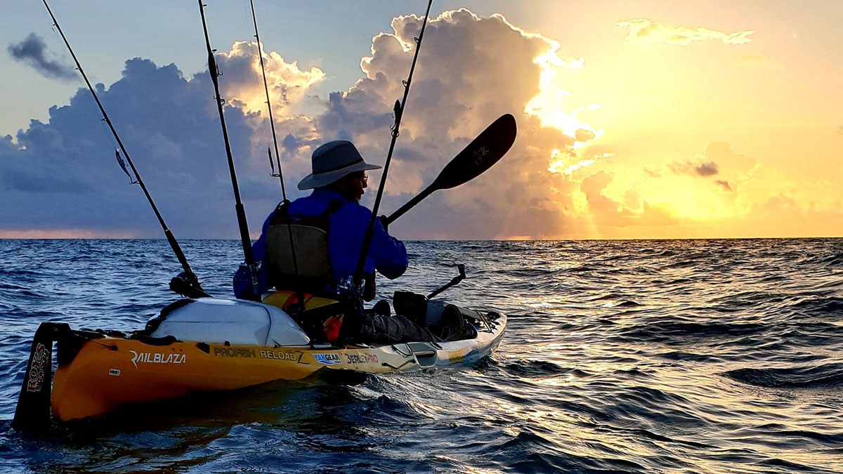 Viking profish reaload offshore fishing kayak into the dawn | freak sports australia