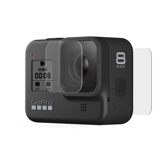 Gopro tempered glass lens + screen protectors for hero8 camera