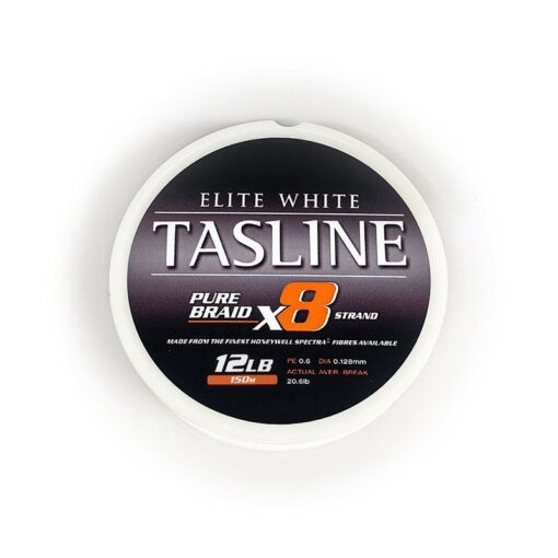 Tasline elite white braided fishing line
