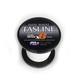 Tasline elite white braided fishing line