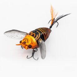 Chasebaits ripple cicada hollow body soft lure orange devil