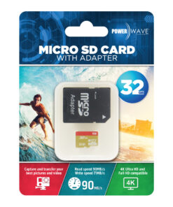 Powerwave 32GB Micro SD Card + Adapter