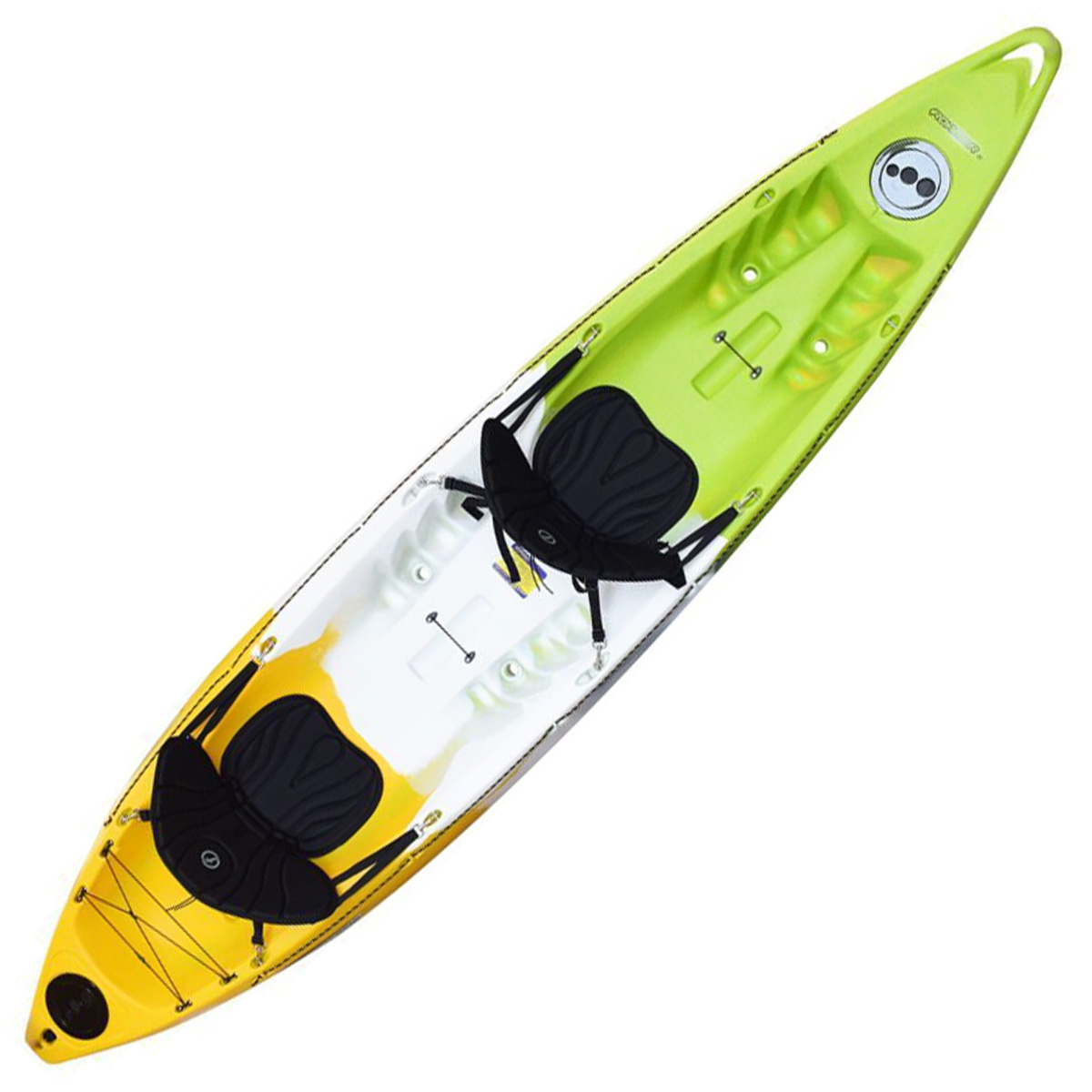 3 Waters Roamer 2 Recreational & Fishing Tandem Kayak Melon