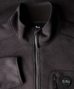 Gill men's knit fleece jacket graphite