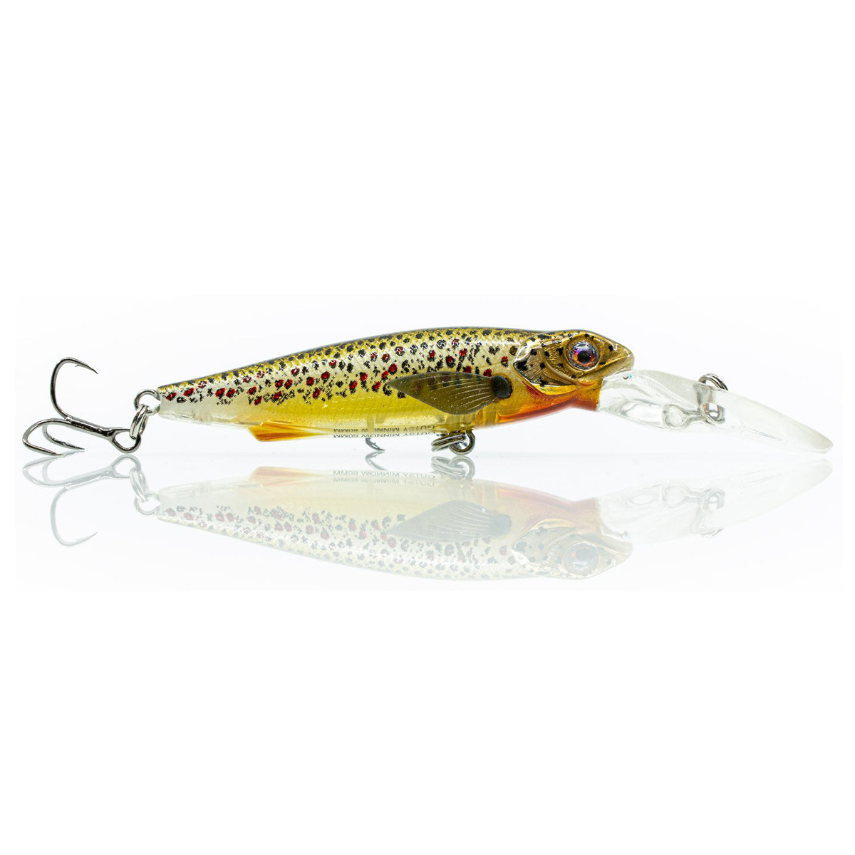 Chasebaits Gutsy Minnow Shallow Hard Body Lure Brown Trout