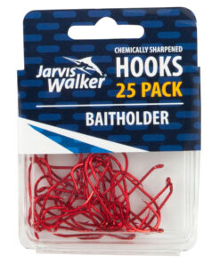 Jarvis Walker Chemically Sharpened Red Baitholder Fishing Hooks
