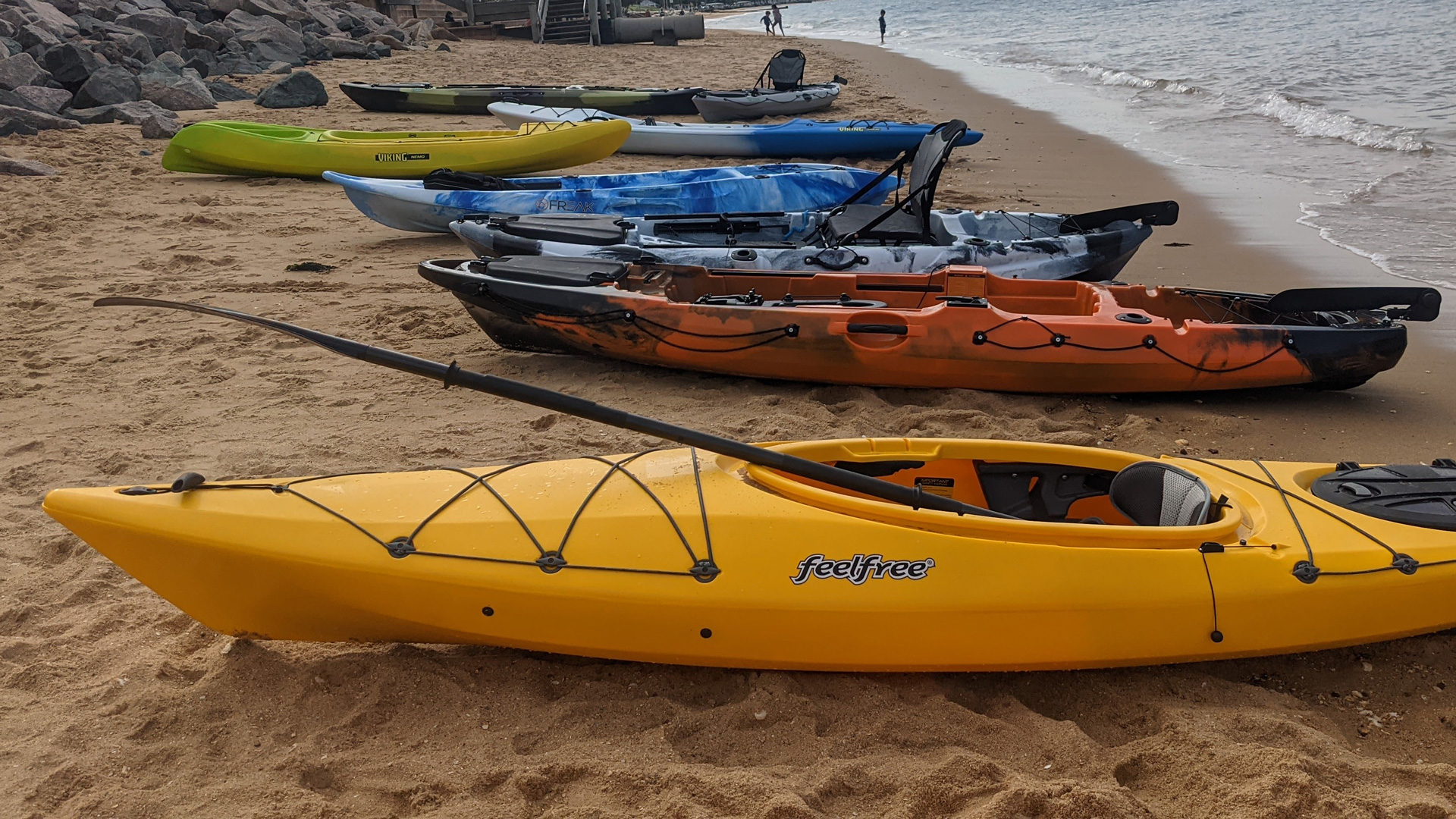 Kayaks beach redcliff | freak sports australia