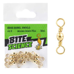 Bite Science Brass Barrel Swivels Sz2 10 pack
