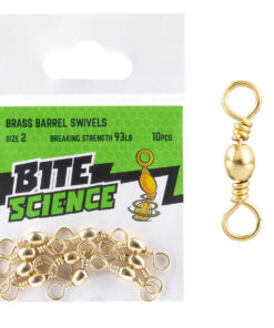 Bite Science Brass Barrel Swivels Sz2 10 pack