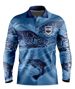 Blues Fishing Shirt Front